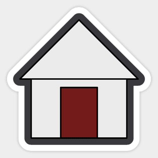 Home icon vector icon. Sticker